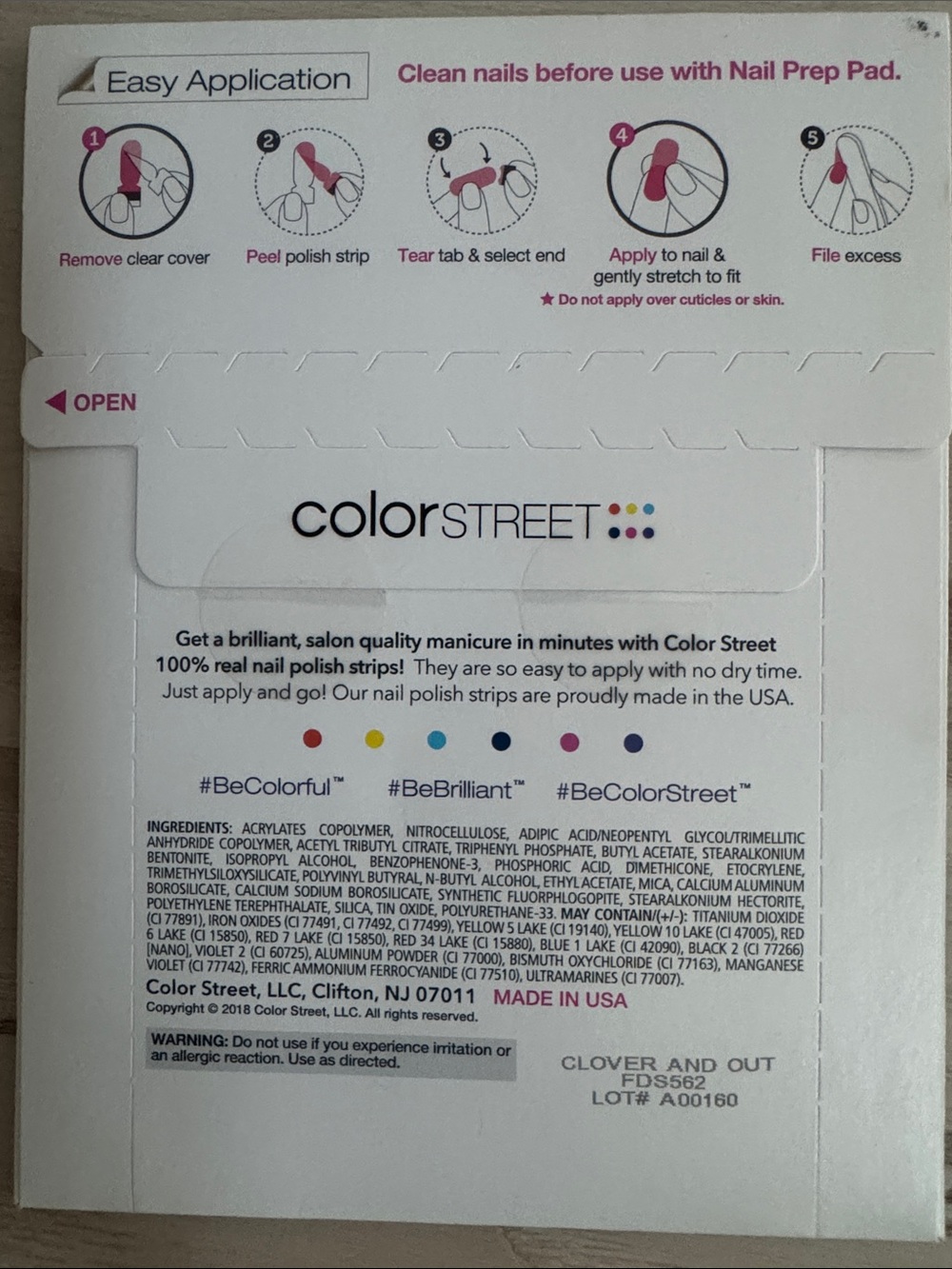 Color Street Clover and Out. - Picture 2 of 2